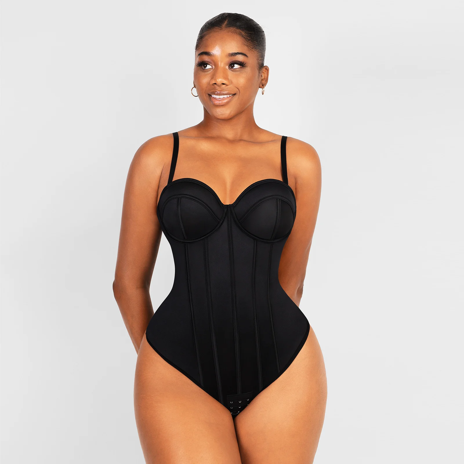 Built in Bra Women Strapless Bodysuit