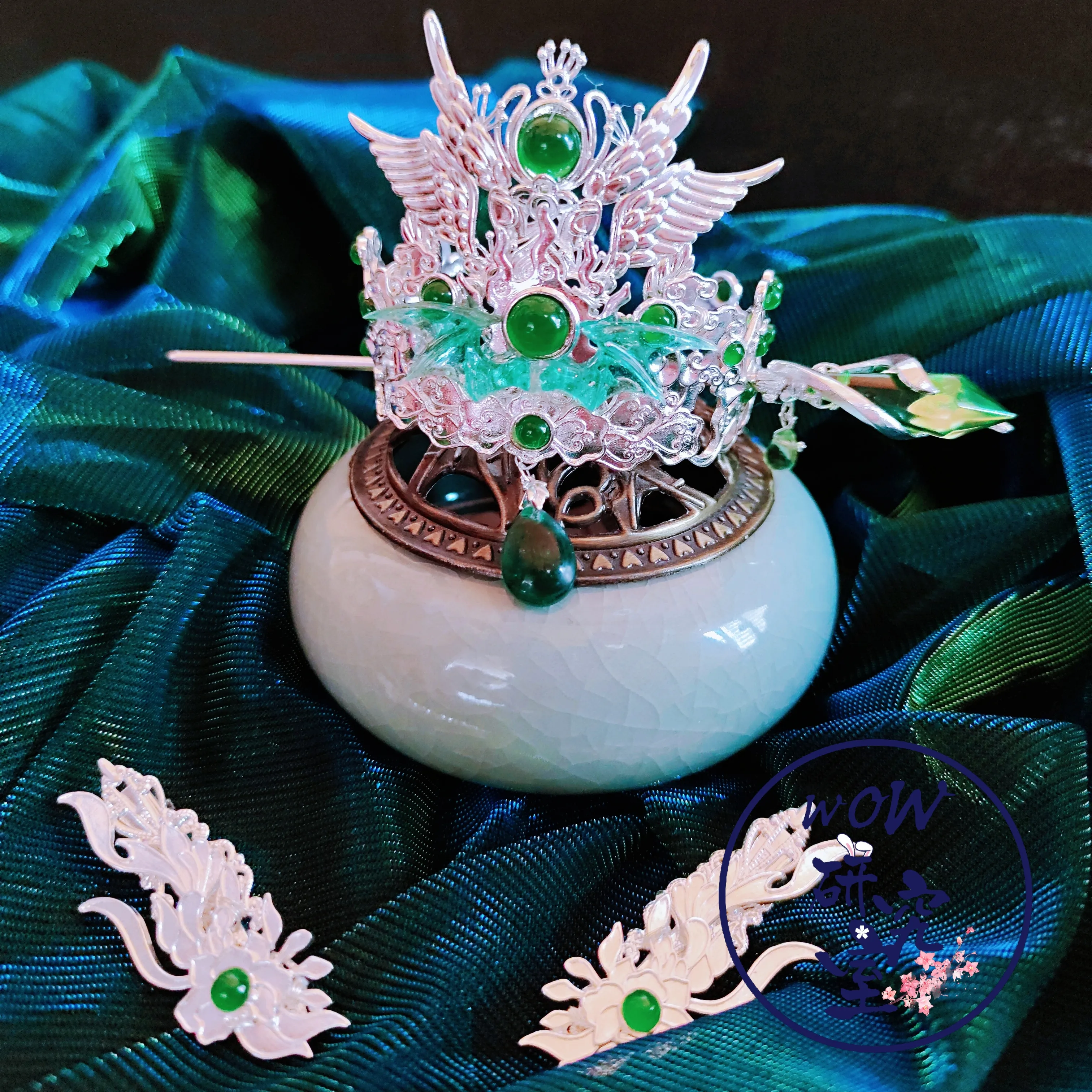 

Heaven Officials Blessing Tian Guan Ci Fu Costume Cosplay Hair Crown Tiara Tassle Hairpin Kanzashi