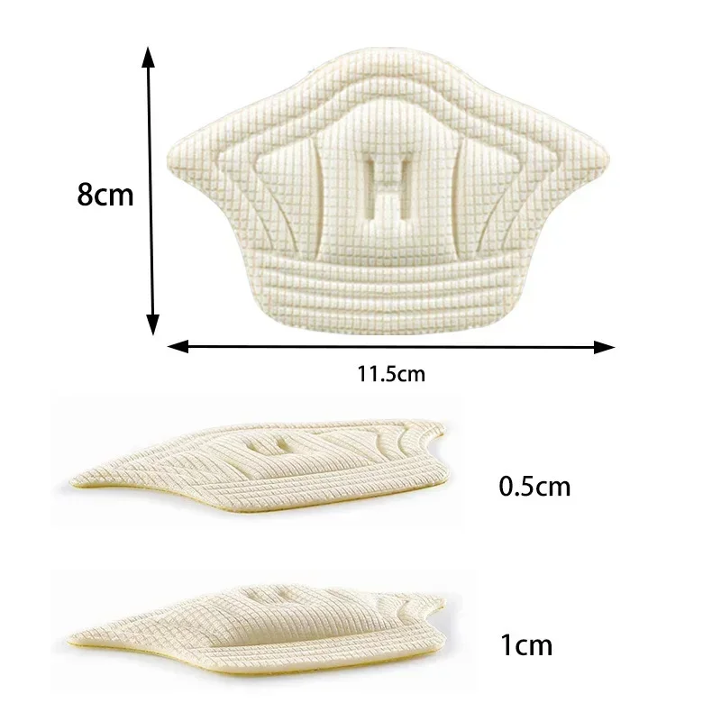 2/4/6PCS Heel Insoles for Shoes Patch Heel Pads for Sport Shoes Adjustable Size Feet Pad Insole Shoe Heel Protector Back Sticker