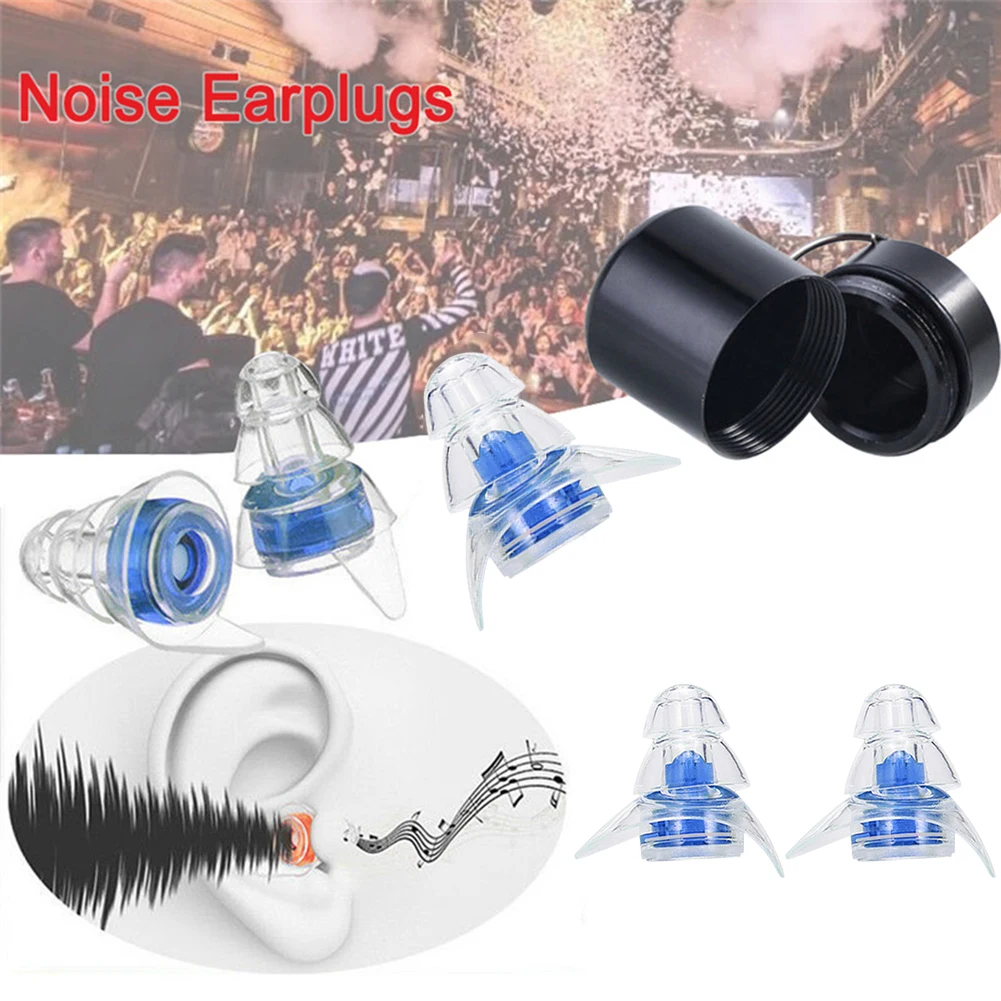 1 Pair Noise Cancelling Ear Plugs Noise Reduction Soft Ear Plug Reusable Ear Protection Plugs for Sleeping Study Concert Hearing