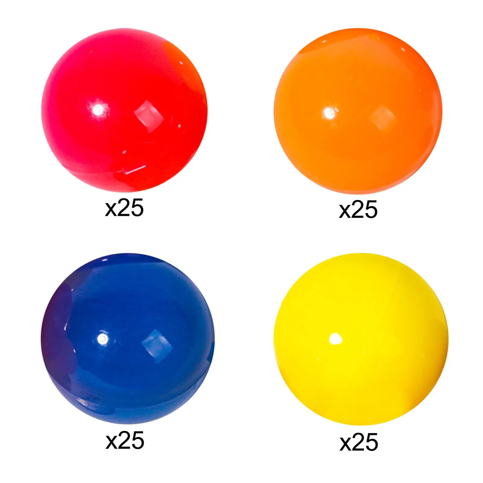 25Pcs Bingo Ball Tally Direct Replaces Universal Opening Lottery Balls Raffle Balls for Company Home Parties Nights Camping