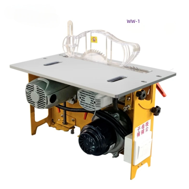 

Portable mini manual lifting 45/90 degree bevel cut woodworking dust-free angular sliding table panel saw