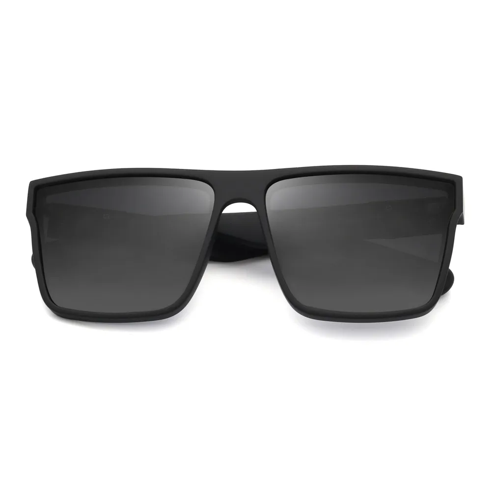 JIM HALO Retro Polarized Sunglasses Men Women, Flat Top Square Driving  Glasses UV400