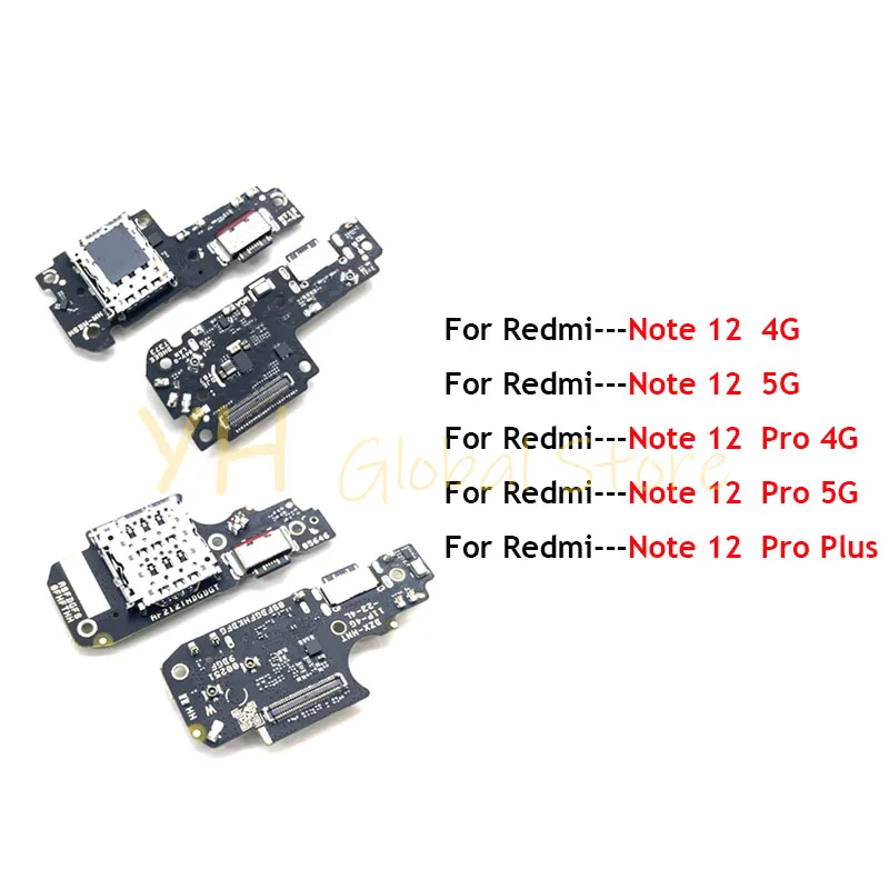

Для Xiaomi Redmi Note 12 Pro Plus Pro + USB-коннектор для зарядки док-станции, плата, гибкий кабель, запасные части