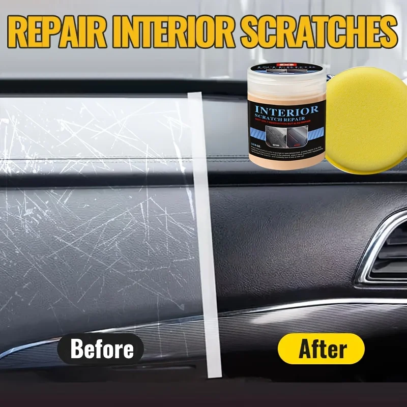 Interior Scratch Repair Parts Car Plastic Restorer - Auto Interior & Panel Renewal Wax Coating Agent Car Wax Car Wax Polish 5