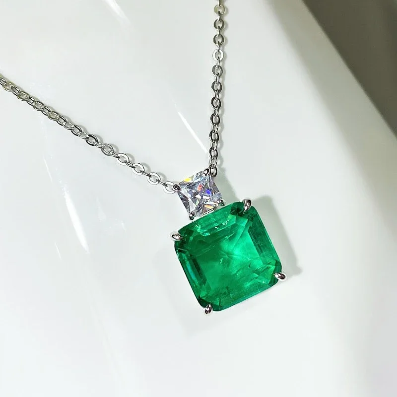 

Искусственное Нефритовое ожерелье из серебра 925 пробы, 10 карат, подвеска с ветром, импортная фотография с высоким содержанием углерода, оптовая продажа