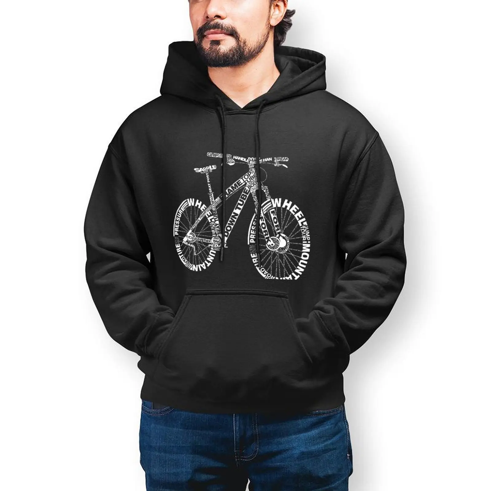 

Mountain Bike Cycling Loose Hoodies Men Bicycle Amazing Streetwear Pullover Hoodie Winter Harajuku Print Sweatshirts Big Size