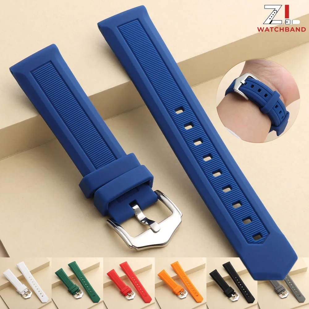 Versatile Silicone Sport Watch Strap - Waterproof Rubber Band