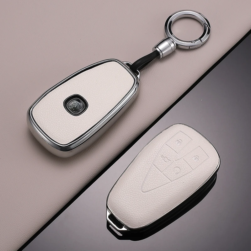 

Suitable For Chang An CS75plus 2020-2023 Three Four 4 Buttons TPU Ivory Car Remote Key Case Cover
