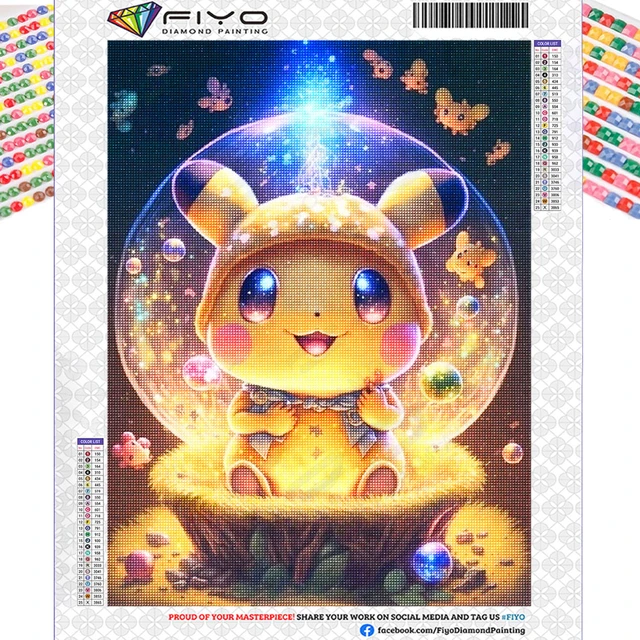 Diamond Painting Pokemon New Collection 2023 Full Diamond Mosaic 5D DIY  Cross Stitch Kits Diamond Art Home Decoration