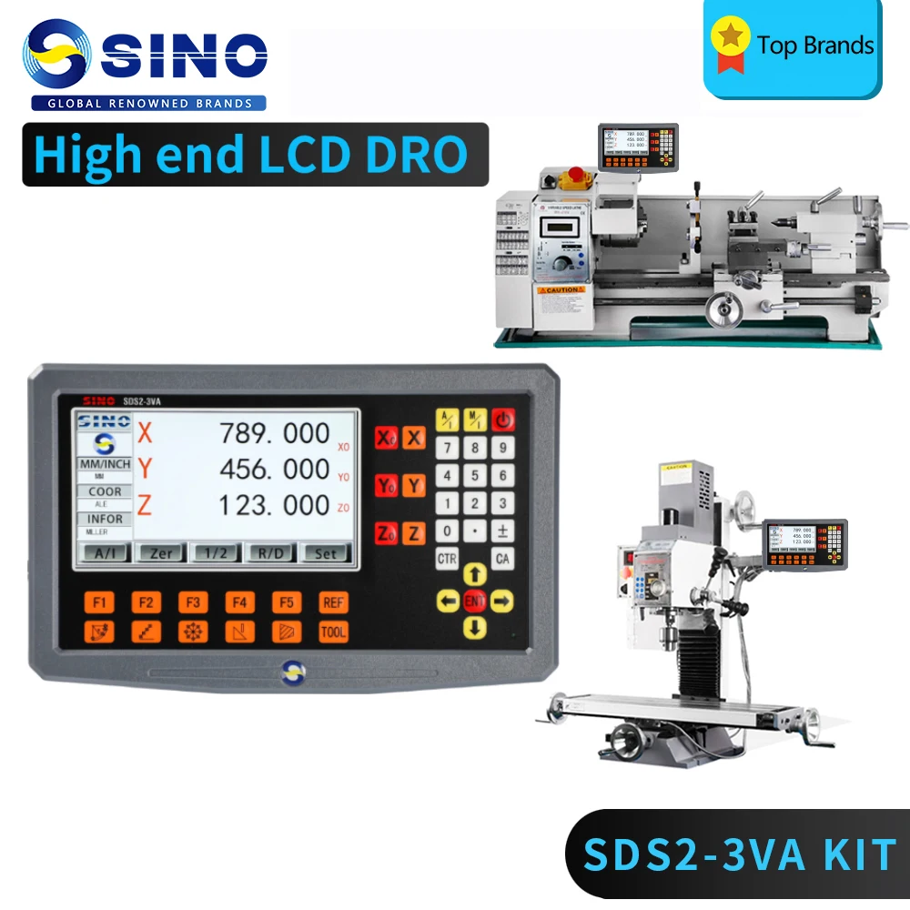 SINO SDS2-3VA LCD  ǵ DRO ŰƮ    и   ü߰ ڴ, 3  Ʈ, KA300 KA500