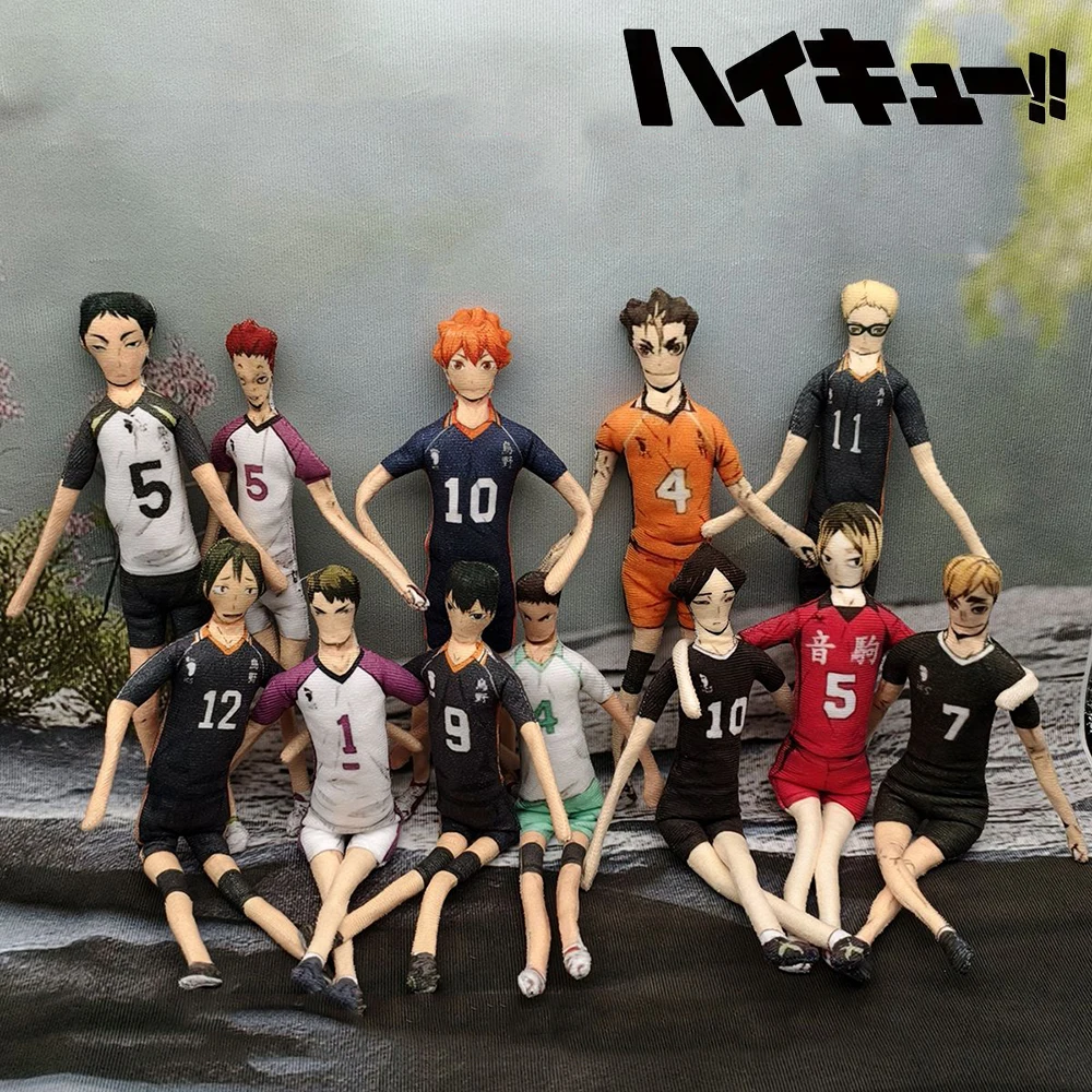 Anime Haikyuu Hinata Shoyo Kozume Kenma Cosplay Plush Doll Keychain Slender Twistable Shape Room Decoration Festival Gift