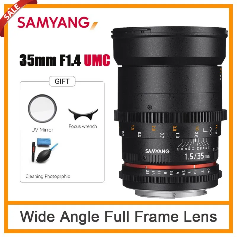 Samyang 35Mm F1.4 As Umc Obiettivo Grandangolare Full Frame Per Sony E/A Canon Nikon M4/3 Pentax K Camera