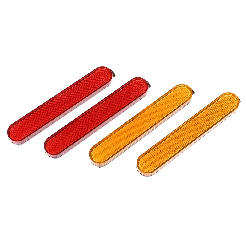 

2Pcs Electric Scooter Rear Wheel Cover Red Yellow Safety Reflective Strip Protect Decoration Shells For Xiaomi Pro2 1S
