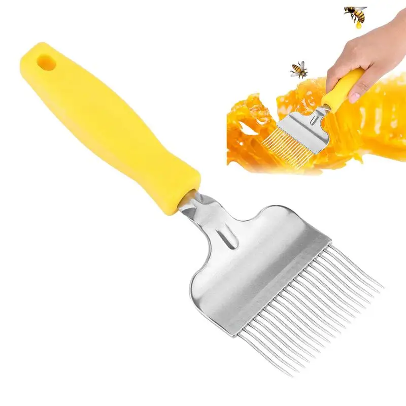 

Honeycomb Scraper Stainless Steel Bee Hive Shovel for Uncapping Comfortable Handle Beekeeping Equipment for Opening The Lid