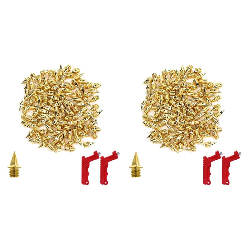 

240Pcs 1/4 Inch Track Spikes For Track Shoes,Replacement Spikes For Cross Country Short Running Shoes With Spike Wrench
