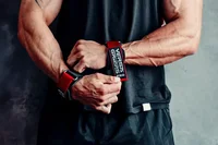 V PRO G Wrist Wraps Powerlifting Weightlifting Straps Lifting Grips Deadlift Wrist Support Gym Training Gear for Men Women