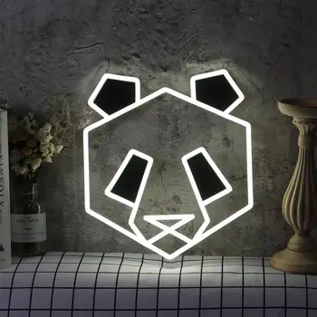 Panda LED Neon Sign – Cute Animal Wall Decor