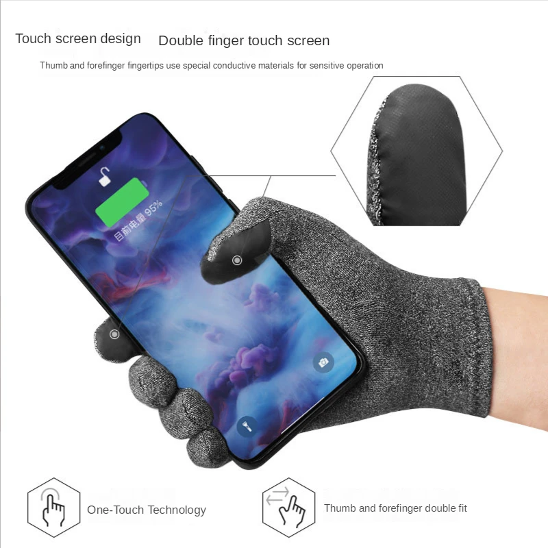 Winter Gloves Thermal Touch Screen Thermal Windproof Warm Gloves 1Pc Arthritis Gloves Woman Rheumatoid Magnetic Therapy Glove 4