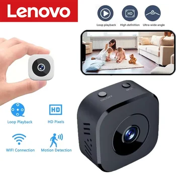 Telecamera di Sicurezza Mini Lenovo 6K Wireless 2.4G WiFi, Monitoraggio Remoto, Visione Notturna, Protezione e Sorveglianza per Casa Intelligente, Novità