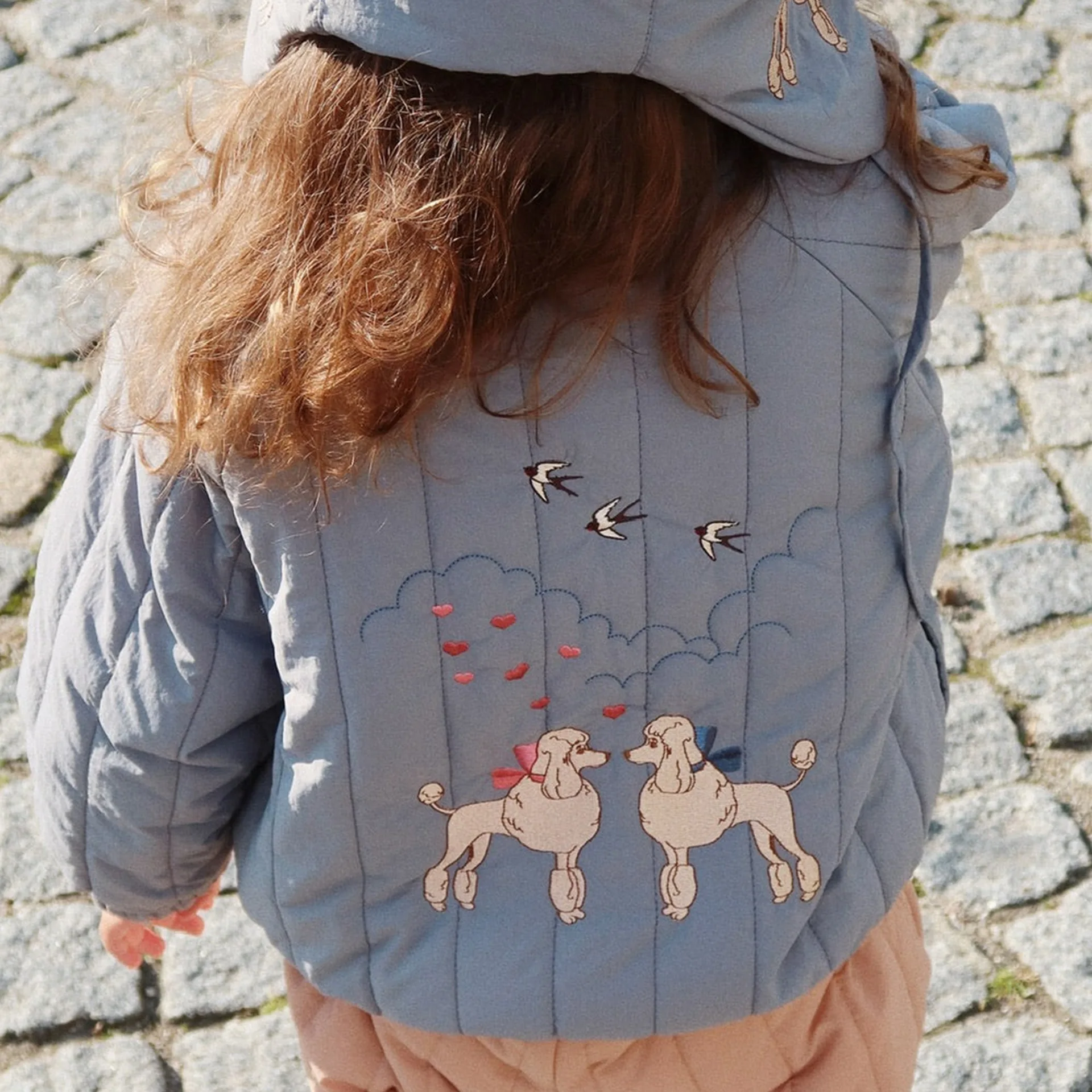Children's Jacket Autumn/Winter KS New Nordic Style Cartoon Warm Flight Jacket for Boys and Girls Winter Add fluff