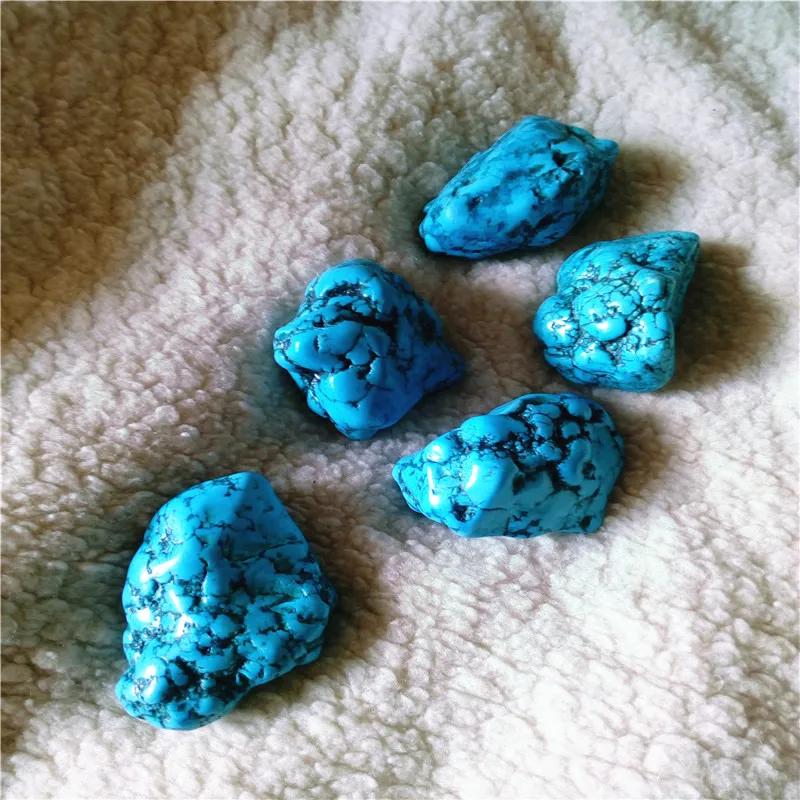 80-150g Natural turquoise mineral bare stone mineral crystal stone 1pc 5