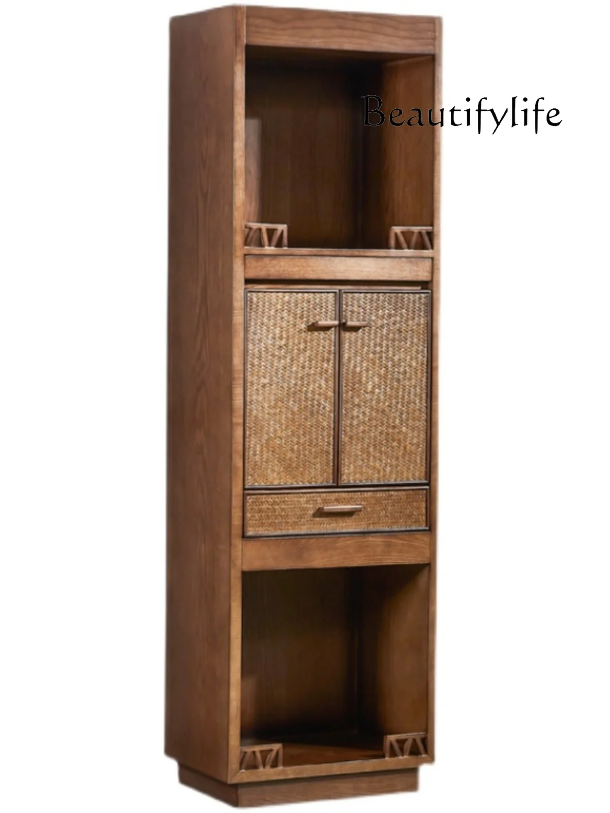 

New Chinese Buddha Niche Clothes Closet Home Living Room Modern Land God Cabinet Double-Layer Worship Cabinet Buddha Shrine