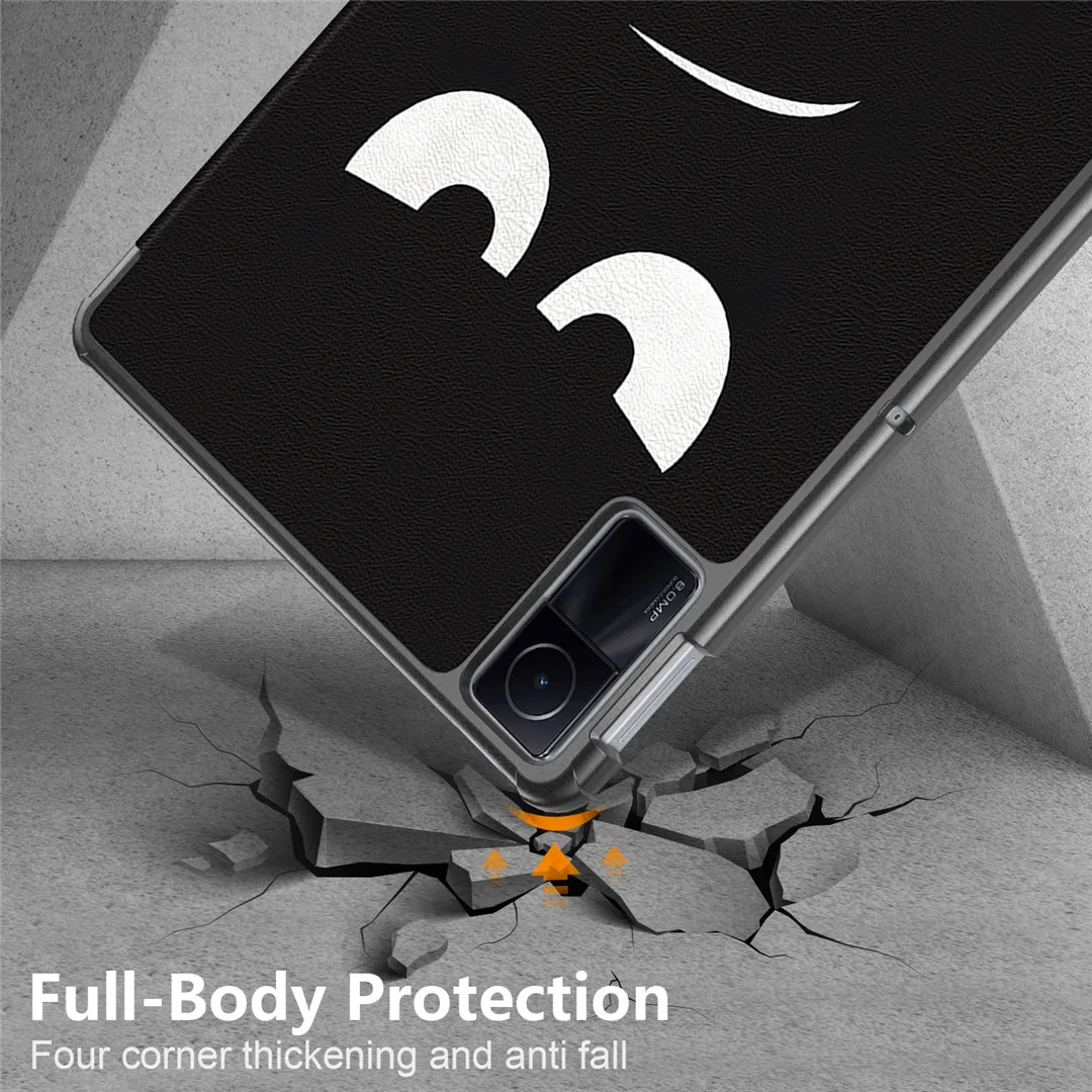 étui intelligent en silicone souple pour xiaomi redmi pad support de tablette trois