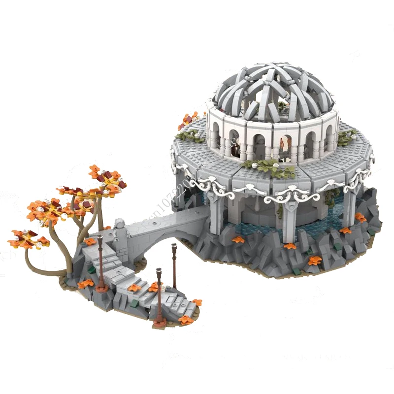 

2801 шт. индивидуальная модель замка MOC Белый Совет, строительные блоки, технологические кирпичи, творческая сборка «сделай сам», игрушки, праздничные подарки
