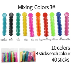 Elastic O - Type Tie - Value Pack of 1040 Pieces (40 Sticks) (Mix 3)