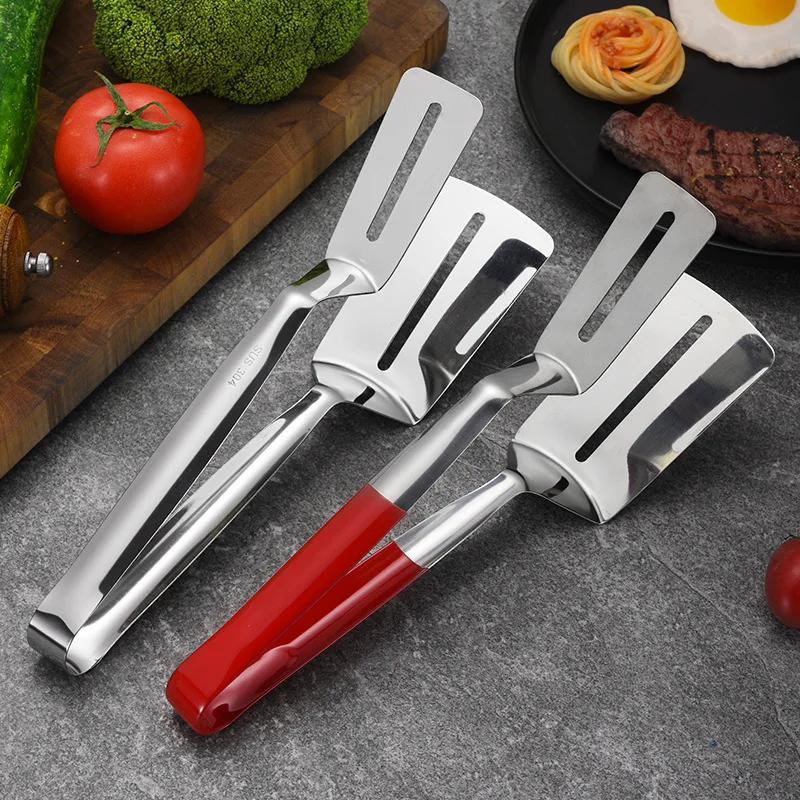 304 Kitchens Tongs Stainless Steel Multipurpose Gripper Bread Clip/Steak Clamps/Fried Steak Clamp/Barbecue Tongs