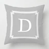 Nordic fall home decor autumn throw pillow case sofa Cushion cover velvet modern 45x45cm 45*45 50x50 60x60cm 40x40 50*50 letter 3