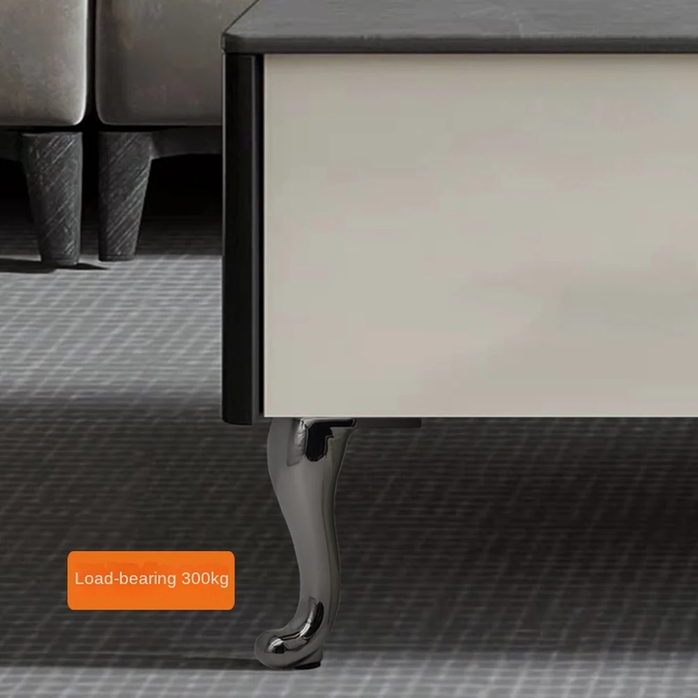 Description Picture 4 of item4pcs Furniture Legs Aluminum Alloy Replacement Foot for Sofa TV Stand Bathroom Cabinet Dresser Metal Coffee Table Feet 15cm