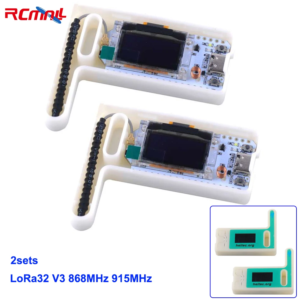 2 Ensembles LoRa32 V3 ESP32-S3 WiFi BT Carte de Développement 868MHz 915MHz Type-C SX1262 OLED Affichage Lora Kit pour Ardu37IoT Smart Home