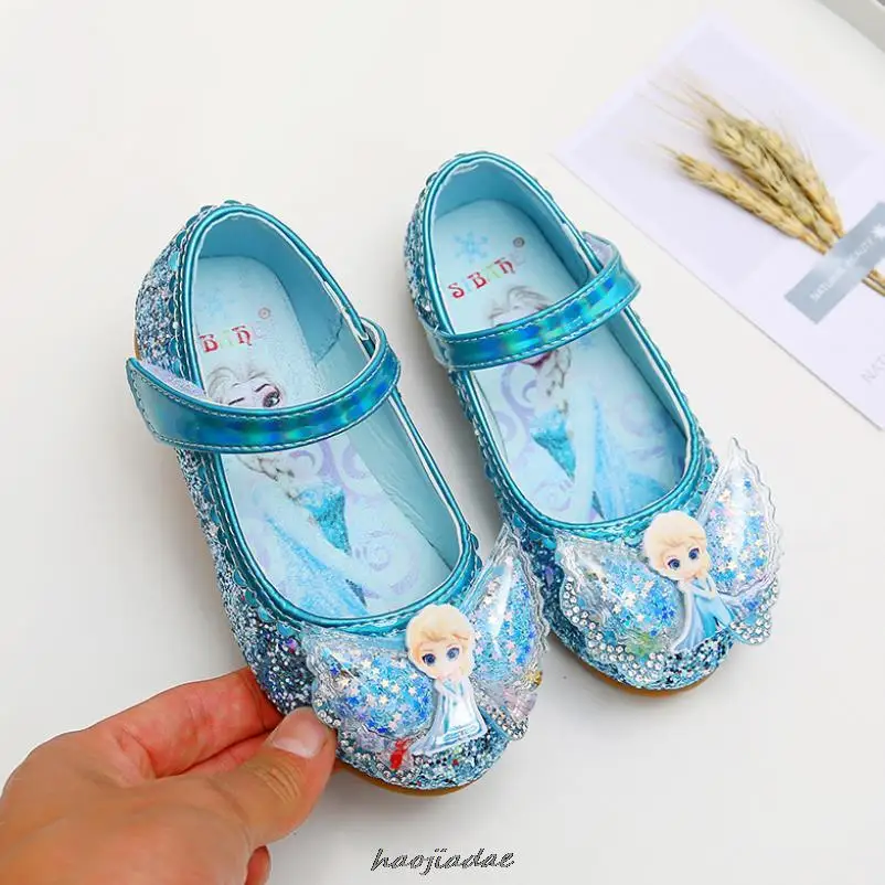 New Spring Autumn Girls Children's Flat Shoes Bow Princess Shoes Kids Leather Kids Soft Casual Outdoor Single