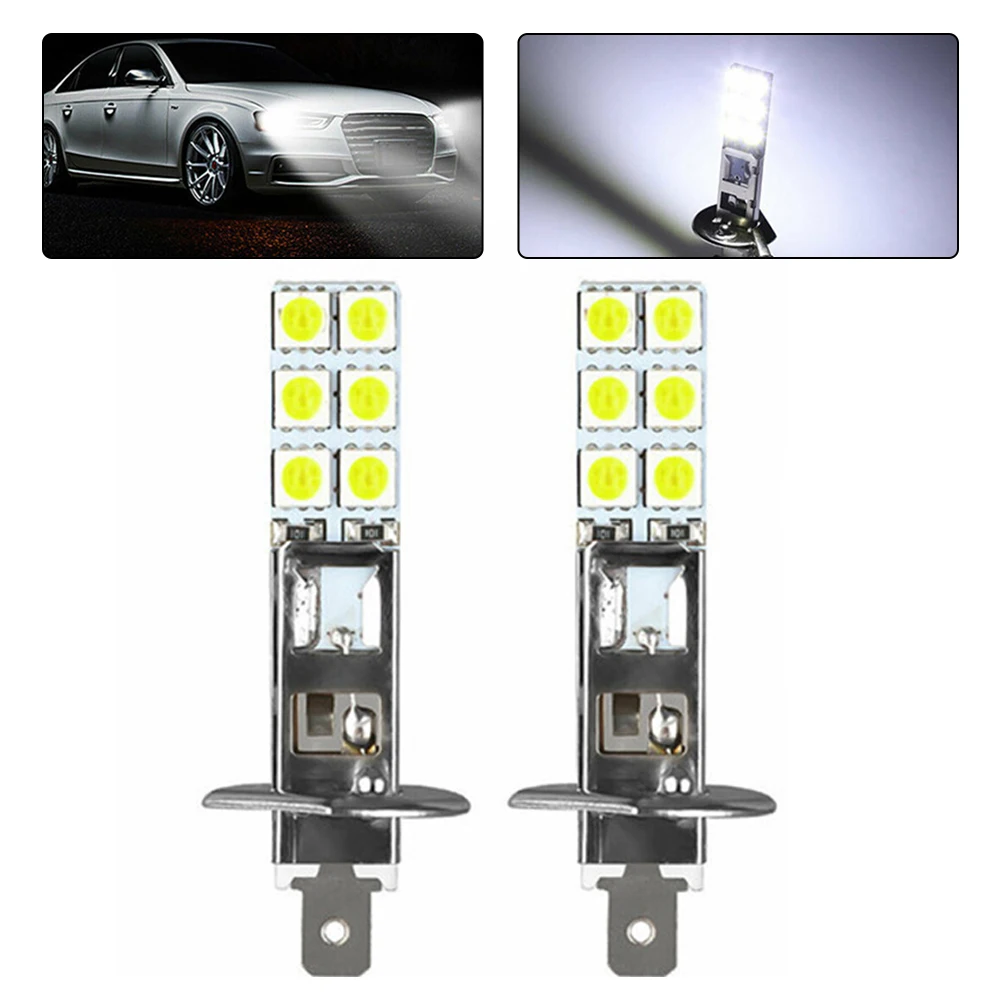 

Light Bulb Fog Lights 6500K Aluminum Alloy Fog Driving Bulbs H1 Headlight Kit LED Super Bright White Light Car