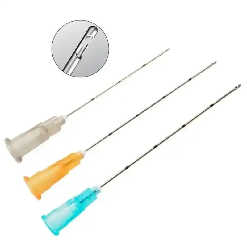 10pcs Medical microcannula 18G 21G 22G 23G 25g 27G 30G 50mm 70mm Blunt Tip Micro Cannula Needle for