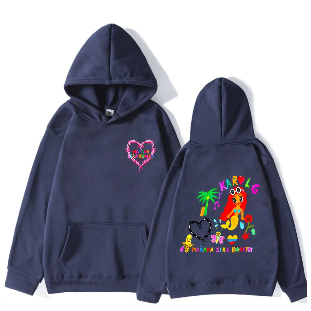 

Karol G Sirenita Hoodie Women/Men Manana Sera Bonito Sweatshirt with Hooded Long Sleeve Winter Pullover Fahion Women Sudadera