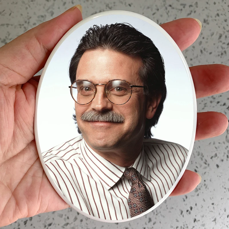 Photo Frame Personalized Ceramic Photo for Headstone Waterproof Picture Frame for Grave Cemetery Tombstone Picture Memorial Photo