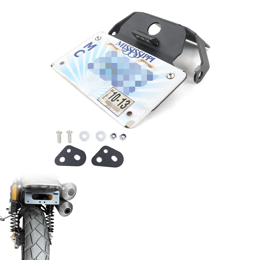 Misura Per Triumph Scrambler 1200 Xe /Xc 2019 2020 2021 2022 2023 Staffa Porta Targa Posteriore Posteriore Tidy Fender Eliminator Kit