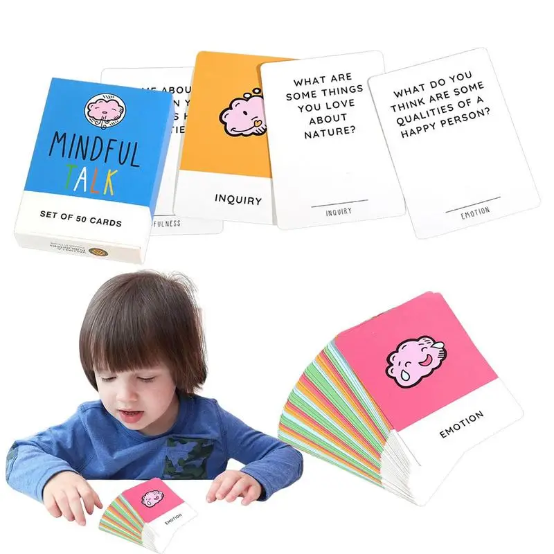 

Party Game Cards Strategy Games Mindful Talk Card Game Challenging Educational Toy Meaningful Party Supplies Funny Social Games