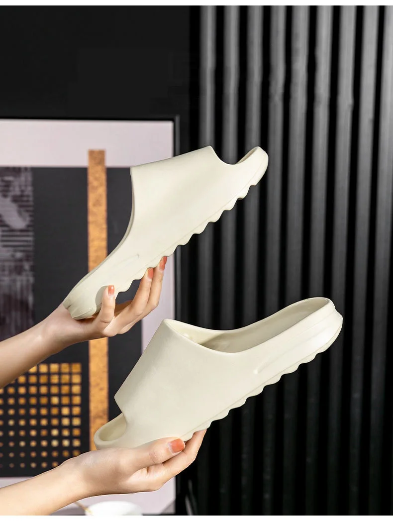 Home Women Thick Bottom Slippers Platform Chunky Heel Living Room Bathroom Slides Non Slip Trend Designer Shoes Ladies Female