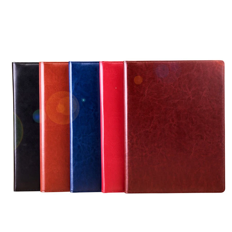 A4 비즈니스 Padfolio 파일 폴더, 포트폴리오 문서 거치대 정리함 클립보드, PU 가죽 서류 가방, 카드홀더 거치대 사무용품