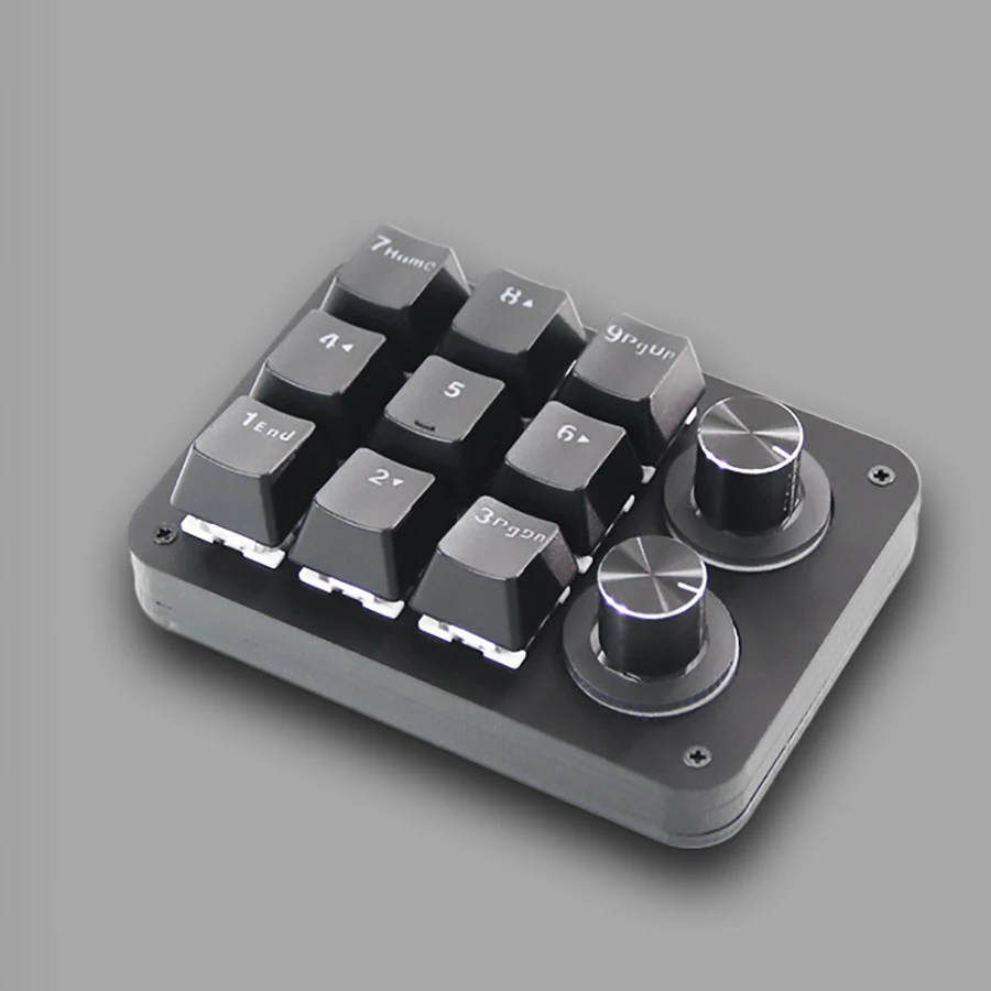Macropad Frasco com Botão Key 2knob Encoder Rgb Light Programável ps ar Vol Control Jogos Osu - Imagem 5