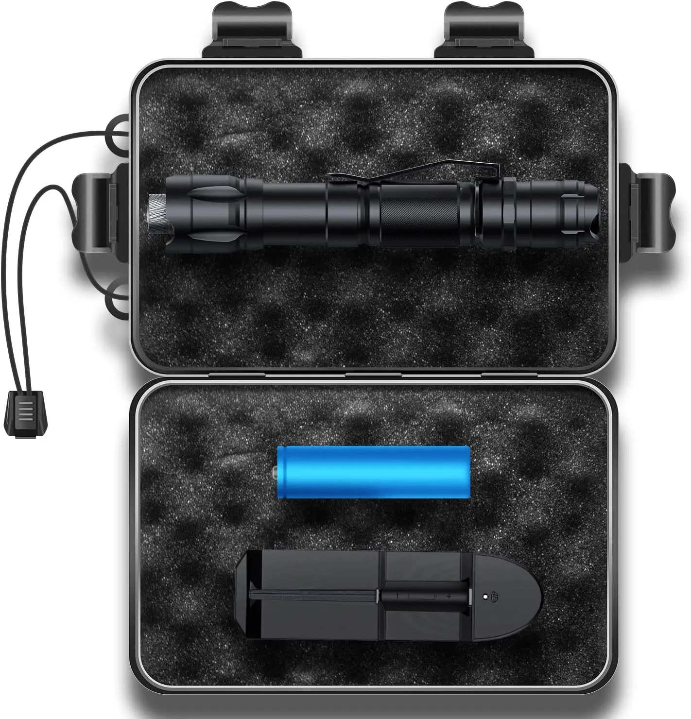 

High-Powerfull Long Range Tactical Precision Green Laser Pointer 532nm Rifle Sight with 18650 battery USB Charger and Case