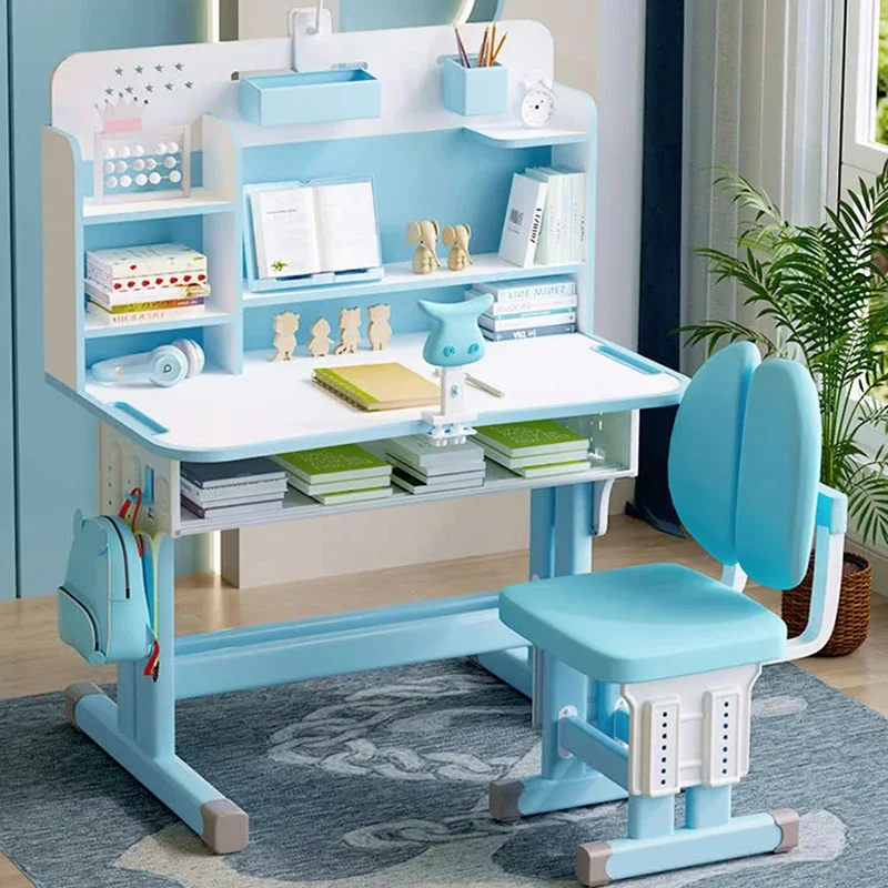 Small Desk Kids Room Study Table Student Elementary School Supplies Set Tables Childrens Furniture Children Child Chair