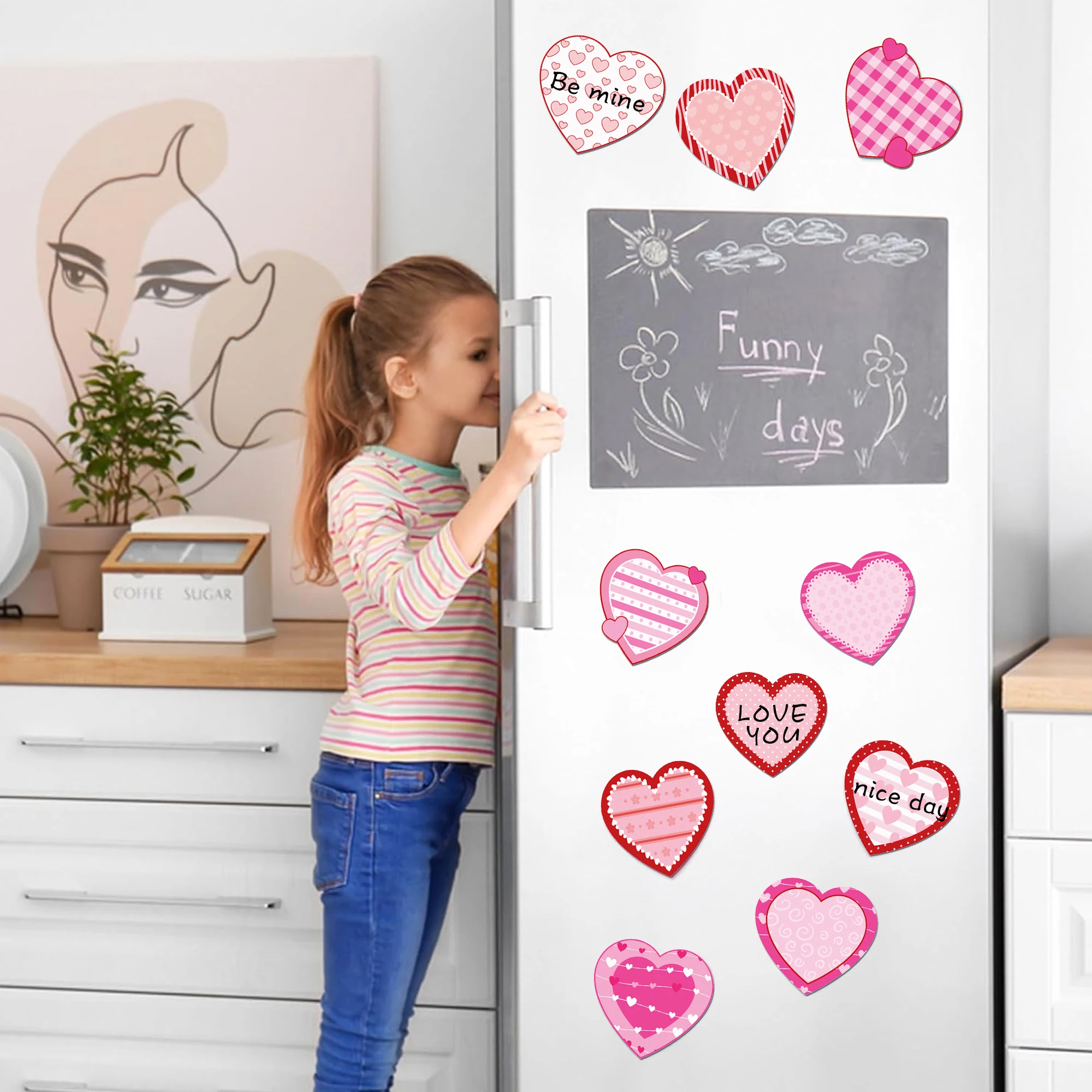 12-teiliges Valentinstag-Notizblöcke-Set, Liebesherz, Haftnotizen, Schreibwaren, Etikett, Notizblock, selbstklebendes Notizbuch zum Valentinstag – Detail 6