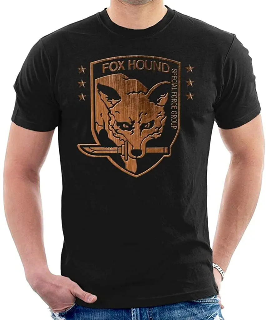 

Fox Hound Special Force Group Logo Military Theme T-Shirt. Premium Cotton Short Sleeve O-Neck Mens T Shirt New S-3XL
