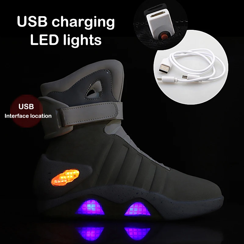 2026 New Future Trend Fashion Style Boots Adult USB Rechargeable LED Light Shoes for both men and women 1
