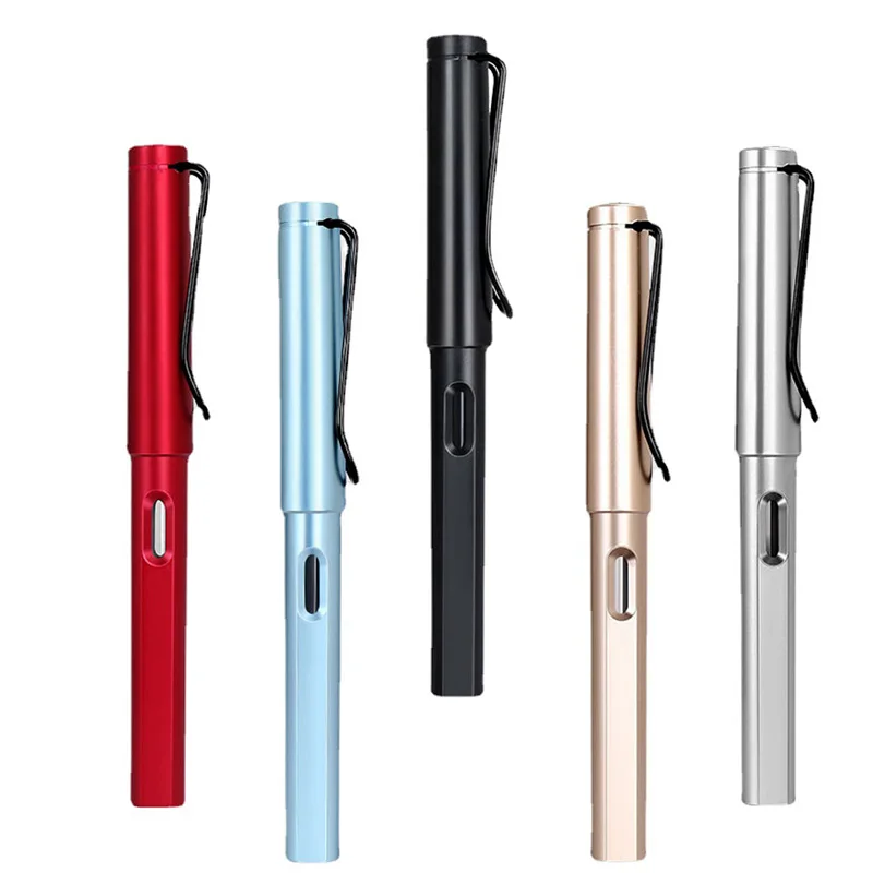 Morandi Fountain Pen Type Calligraphy Brushes Metal Soft Weasel Hair Small Regular Script Brush for Student Painting Writing calligraphy brush